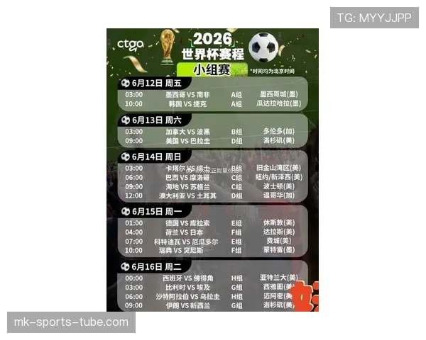 突尼斯2026世界杯小组赛赛程分析及出线前景预测